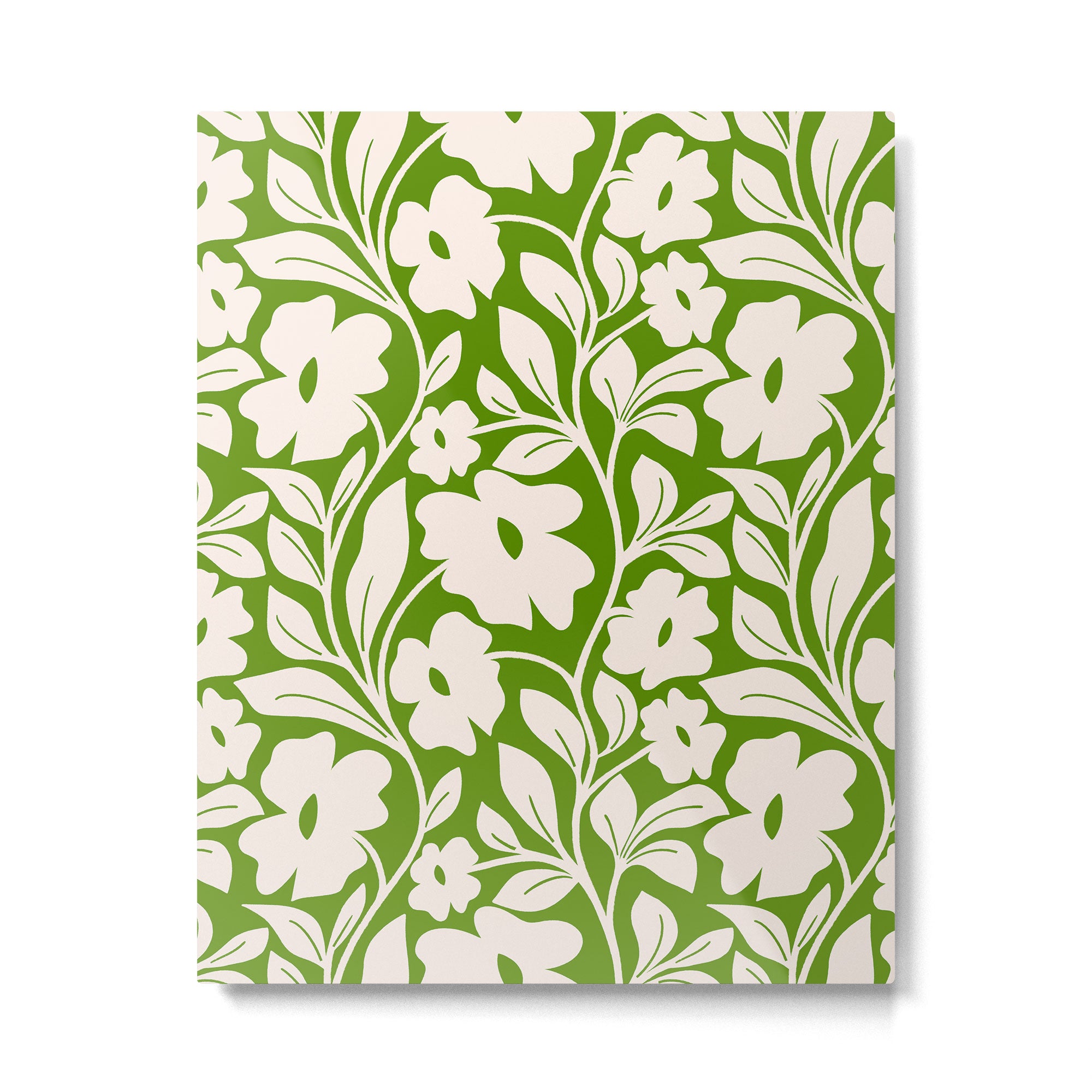Tropical Vines Pattern - Green Metal Print Gallery Image 6
