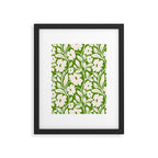 Tropical Vines Pattern - Green Framed Art Print Gallery Image 6