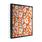Tropical Vines Pattern - Terracotta Framed Canvas Print Gallery Image 2