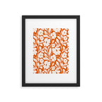 Tropical Vines Pattern - Terracotta Framed Art Print Gallery Image 6