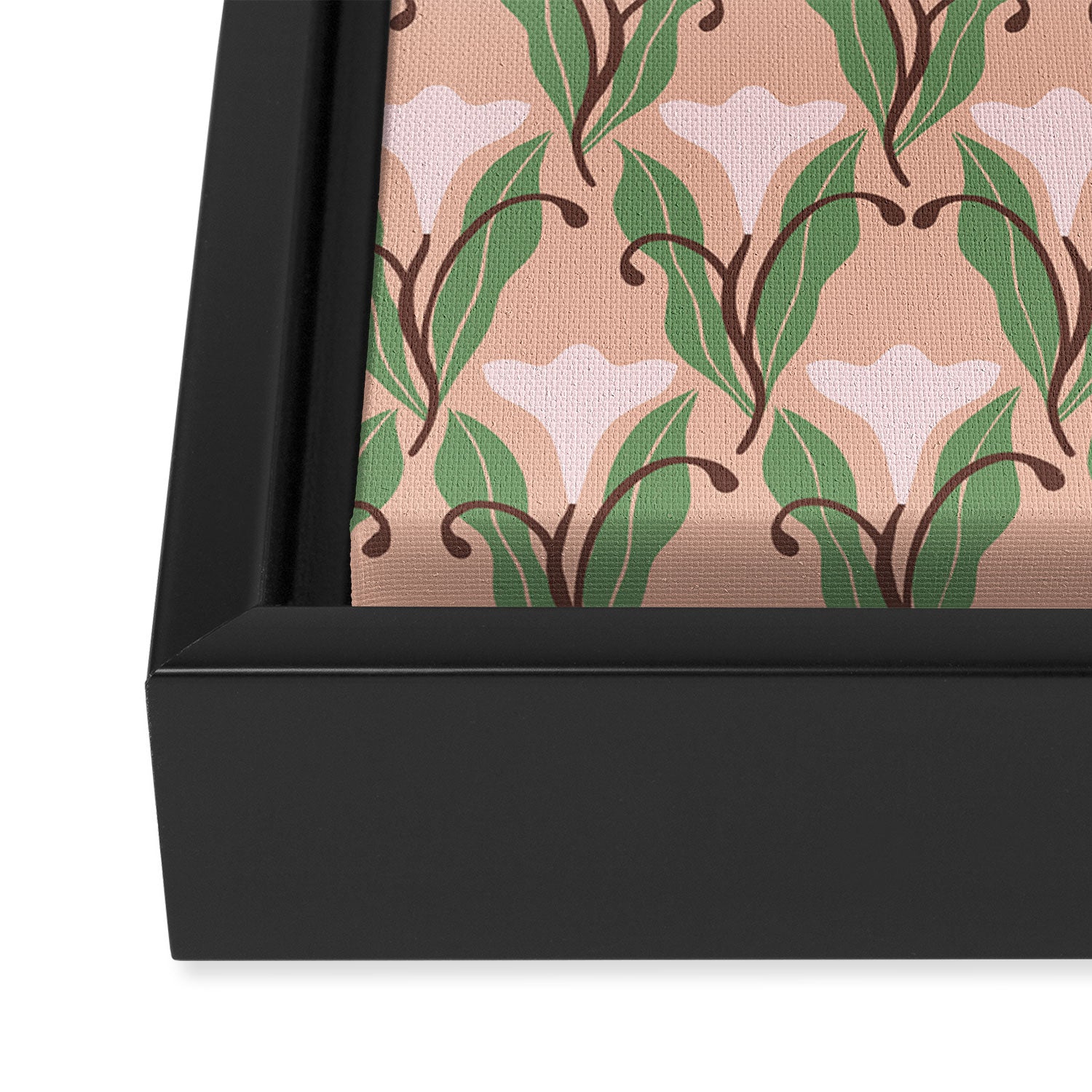 Tulip Whimsy - Vintage Nouveau Framed Canvas Print Gallery Image 3