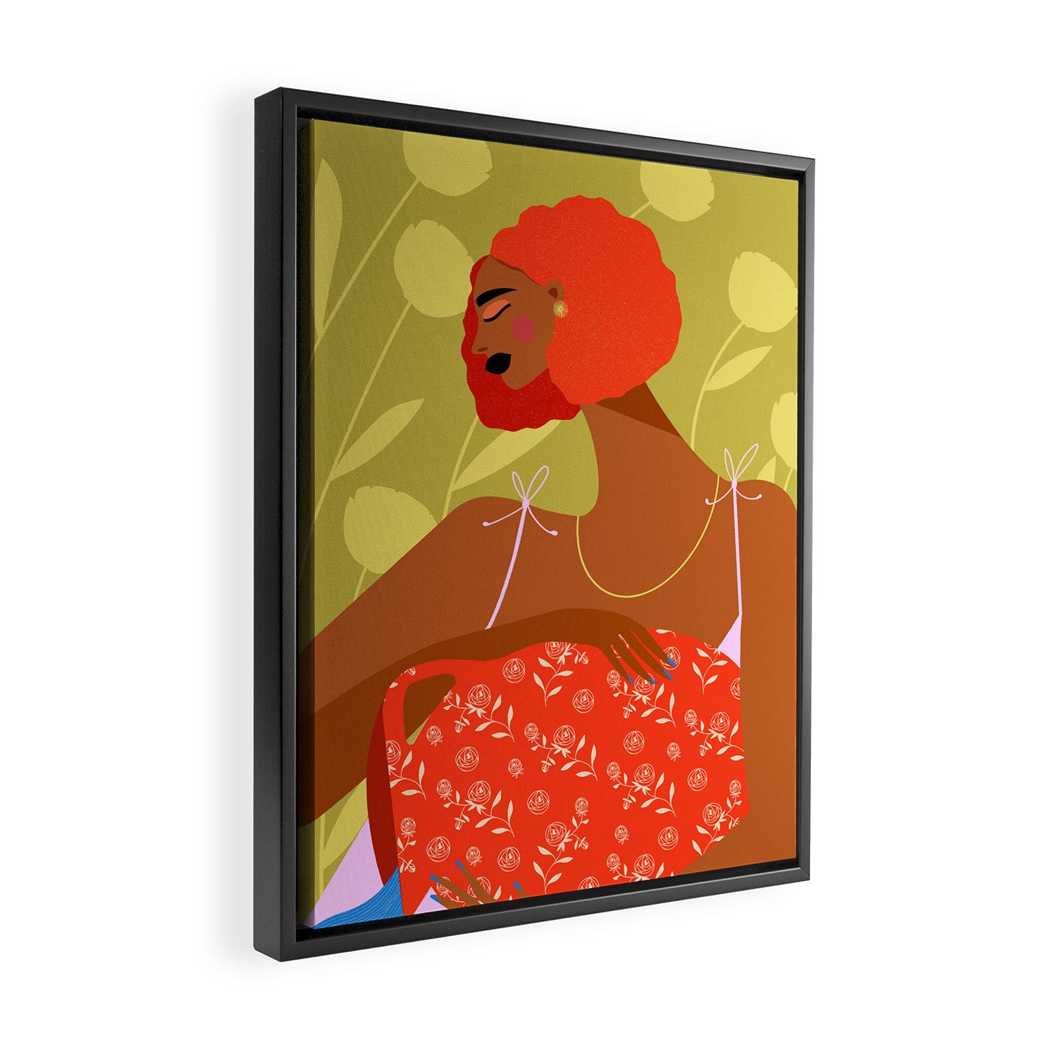 Vessel and Bloom Framed Canvas Print Gallery Image 2