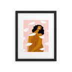 White Leaves Framed Art Print Gallery Image 5