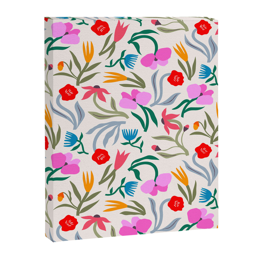 Wild Botanica Bloom - Romantic Abstract Floral Pattern Canvas Print Gallery Image 8