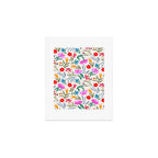 Wild Botanica Bloom - Romantic Abstract Floral Pattern Art Print Gallery Image 1