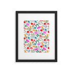Wild Botanica Bloom - Romantic Abstract Floral Pattern Framed Art Print Gallery Image 6