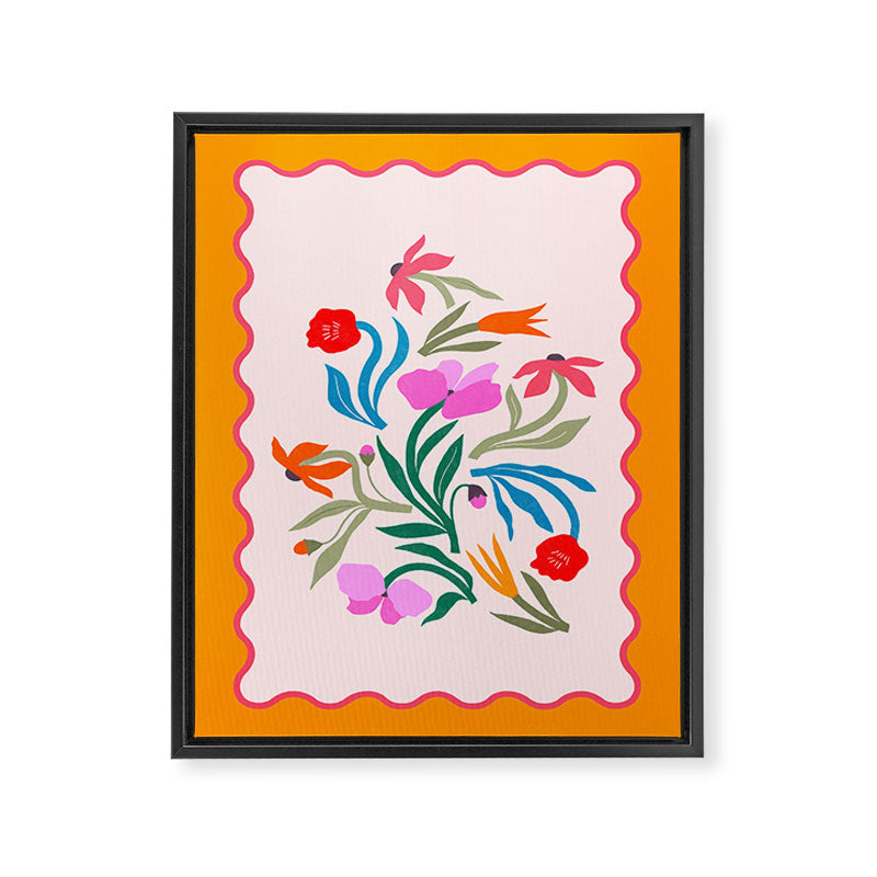 Wild Botanica - Midsummer Glow Floral Wall Art Framed Canvas Print Gallery Image 6