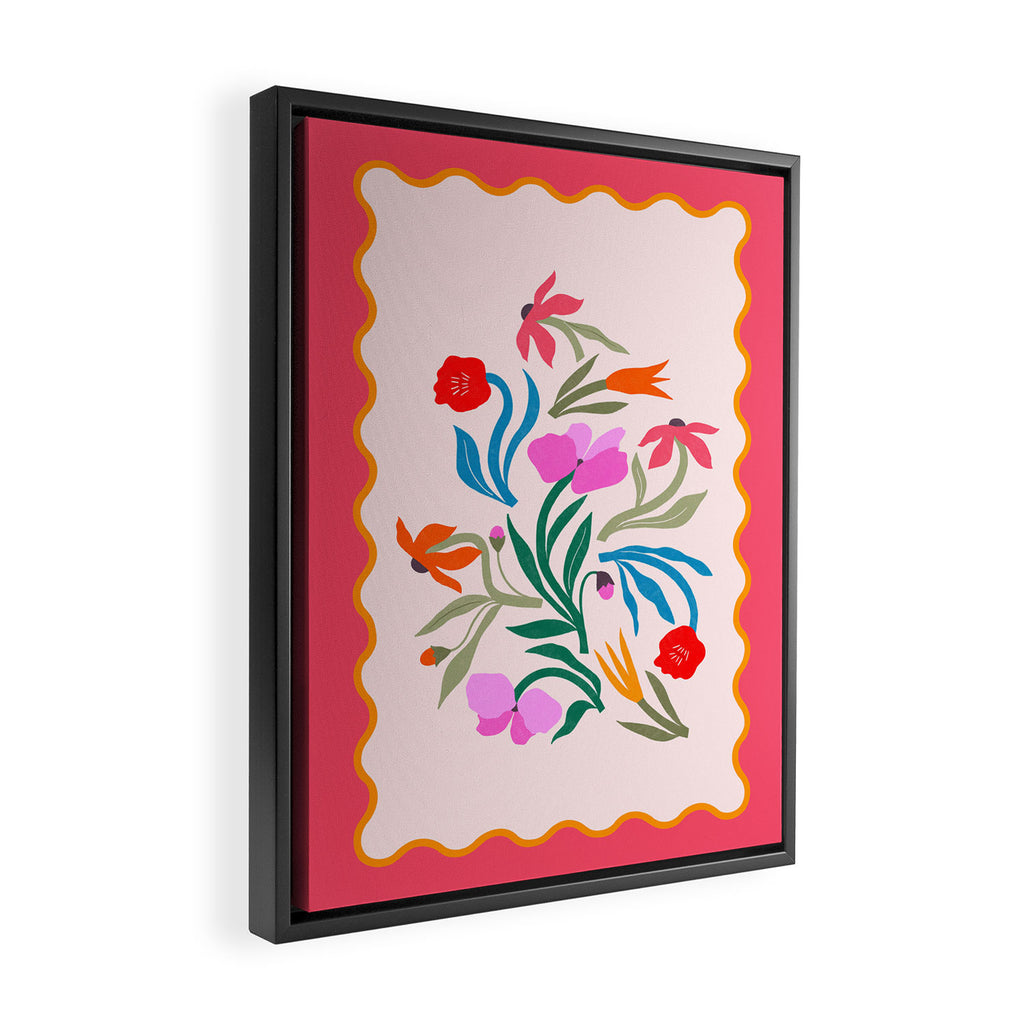 Wild Botanica - Spring Fling Floral Wall Art Framed Canvas Print Gallery Image 2