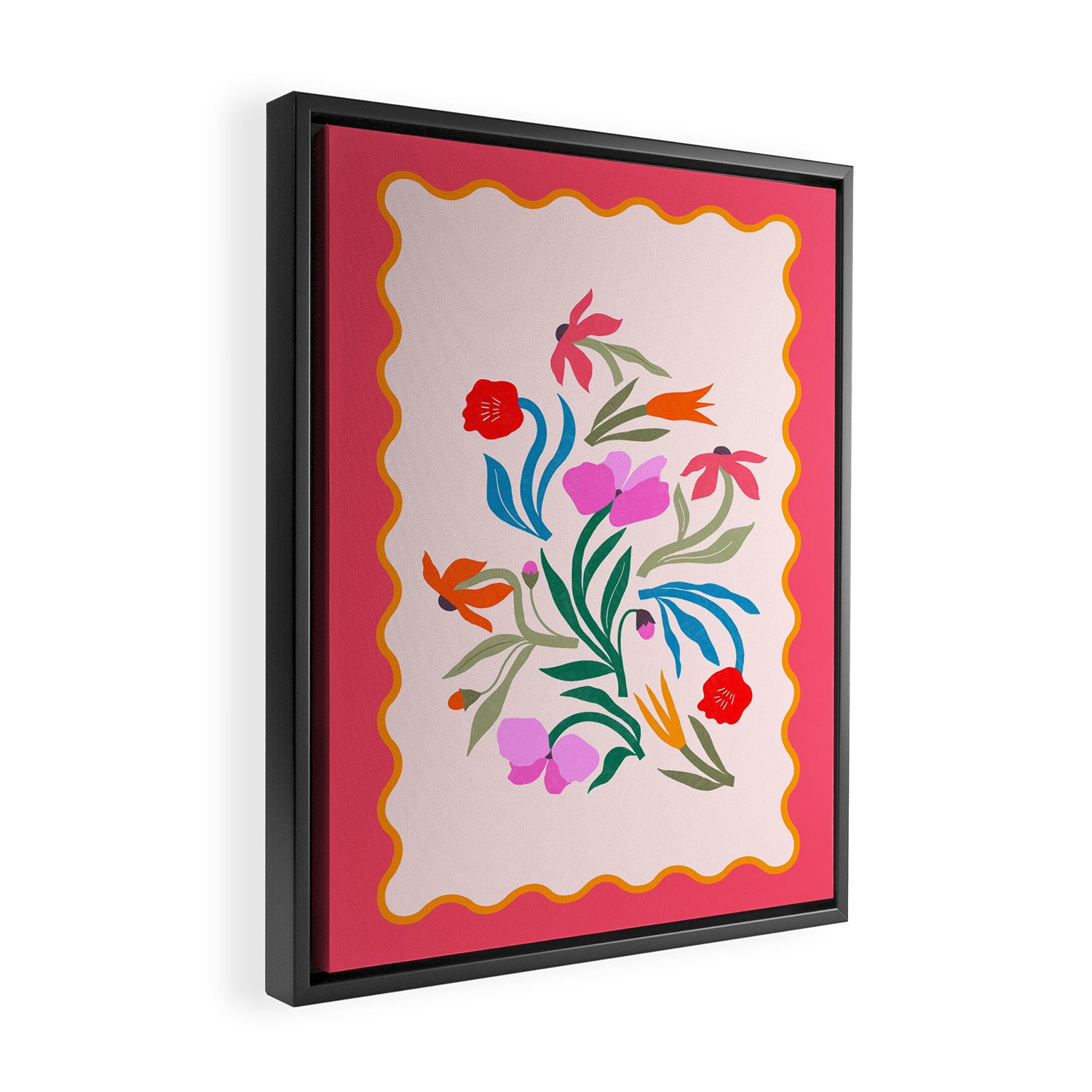 Wild Botanica - Spring Fling Floral Wall Art Framed Canvas Print Gallery Image 2