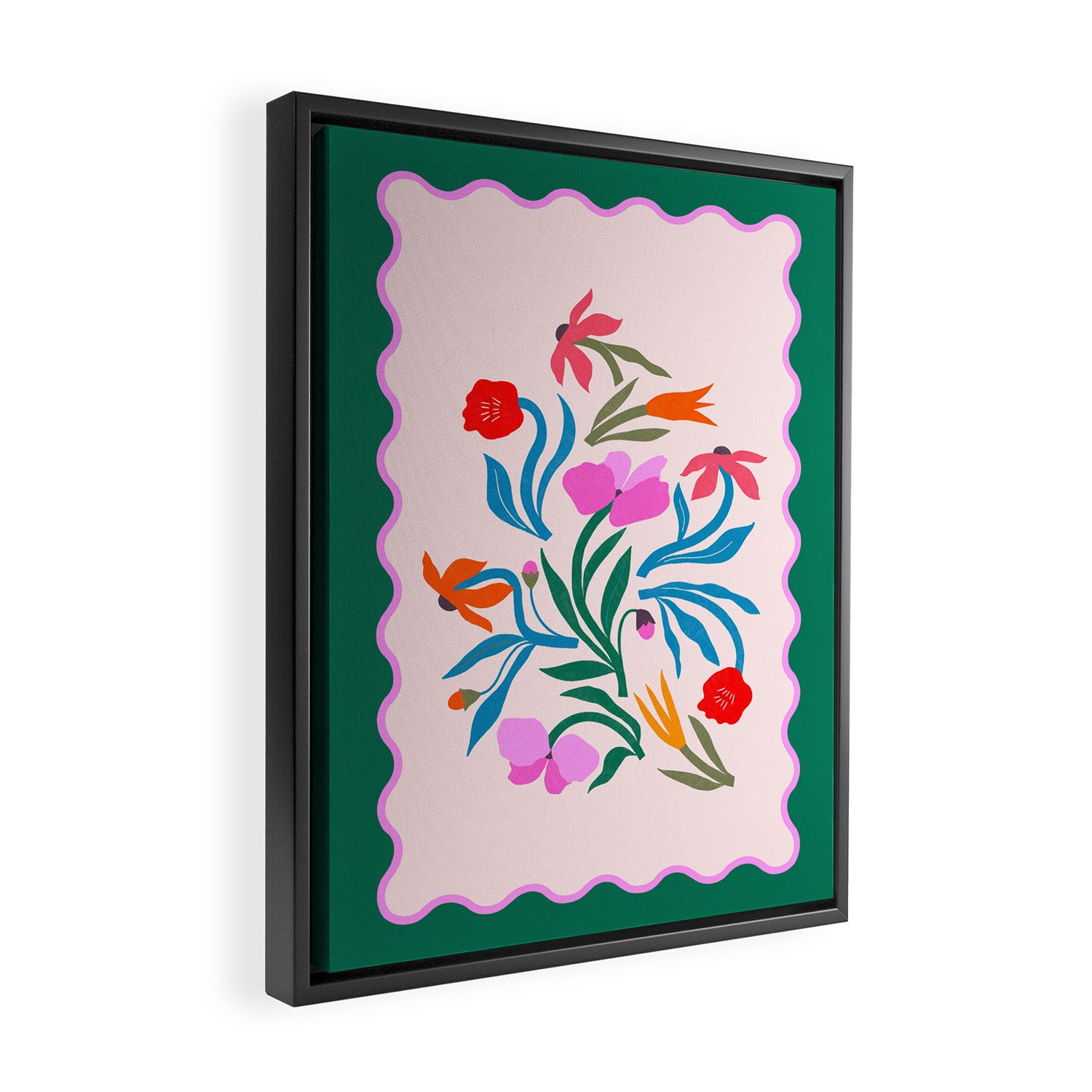 Wild Botanica - Winter Garden Floral Wall Art Framed Canvas Print Gallery Image 2