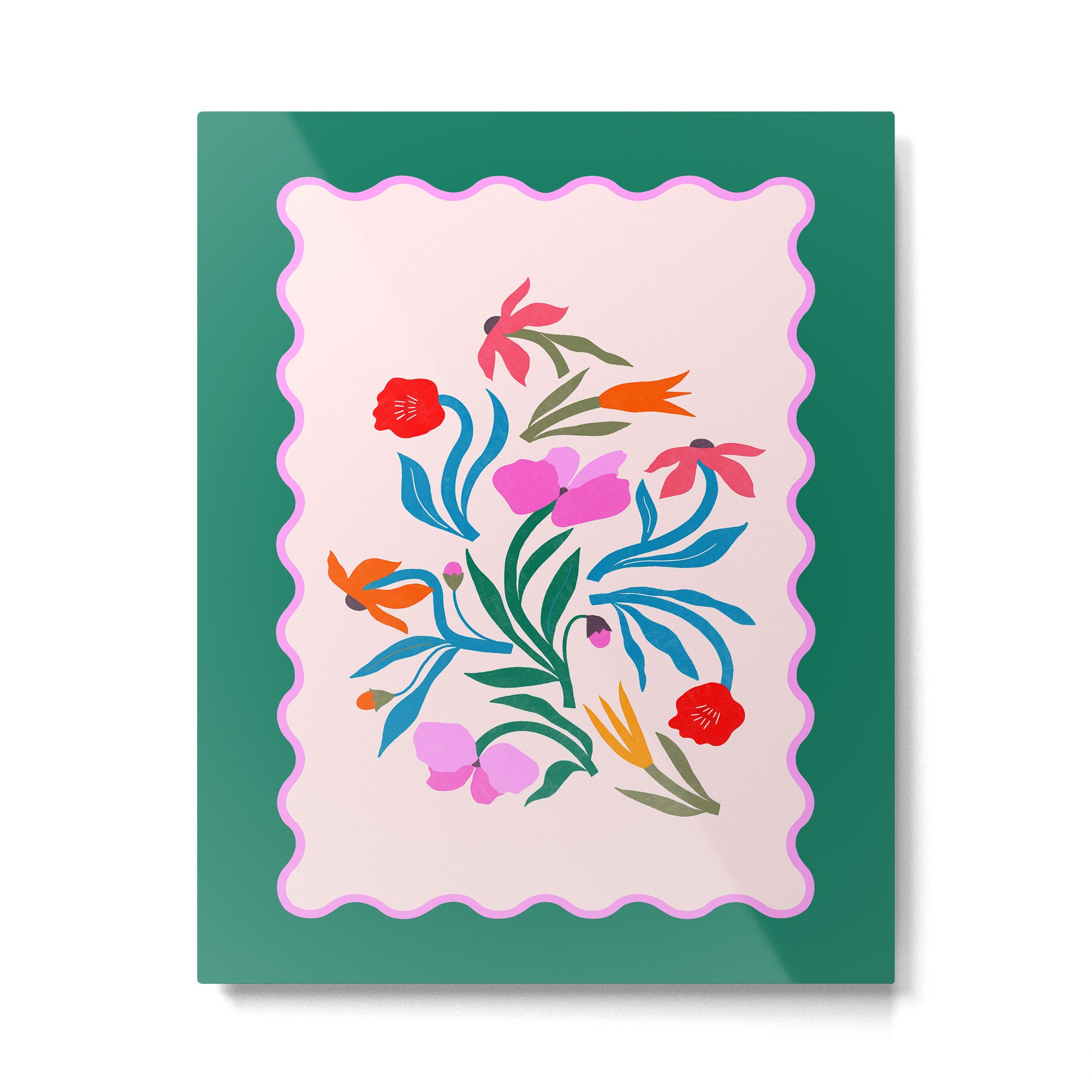 Wild Botanica - Winter Garden Floral Wall Art Metal Print Gallery Image 4