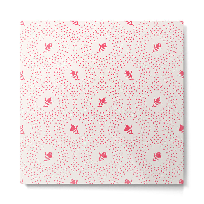 Wild Dotted Florals - Abstract Pattern Coordinate Metal Print Gallery Image 1