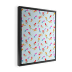 Wild Grace - Abstract Floral Coordinate Pattern Framed Canvas Print Gallery Image 2
