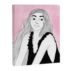 Woman Leaning In Canvas Print Gallery Image 8
