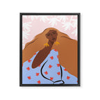 Woman Looking Back Framed Canvas Print Gallery Image 6
