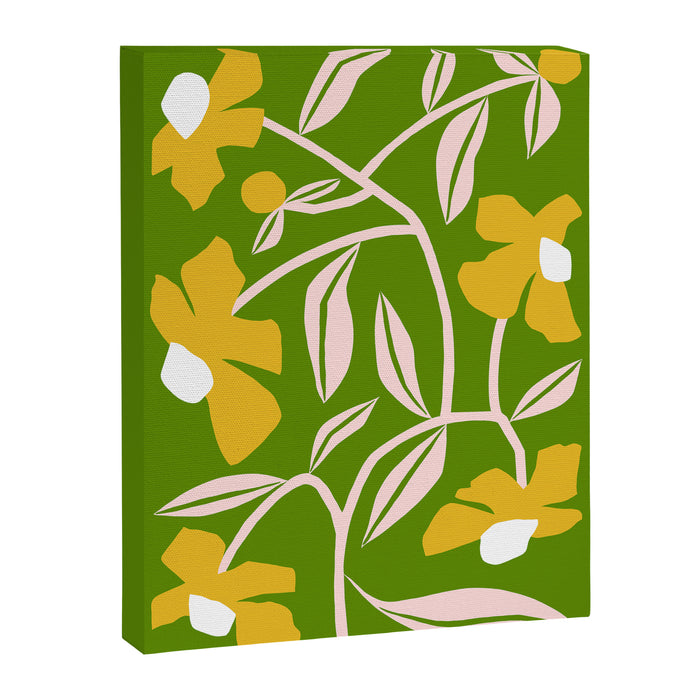 Yellow Flower Vine Canvas Print Gallery Image 1