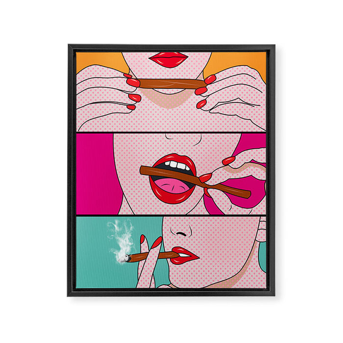 Comics Framed Canvas Print Gallery Image 1