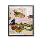 abstract white daydream flower Framed Canvas Print Gallery Image 8