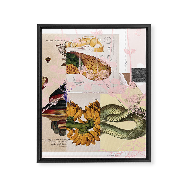 abstract white daydream flower Framed Canvas Print Gallery Image 8