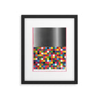 daydream color in kvadraten Framed Art Print Gallery Image 5