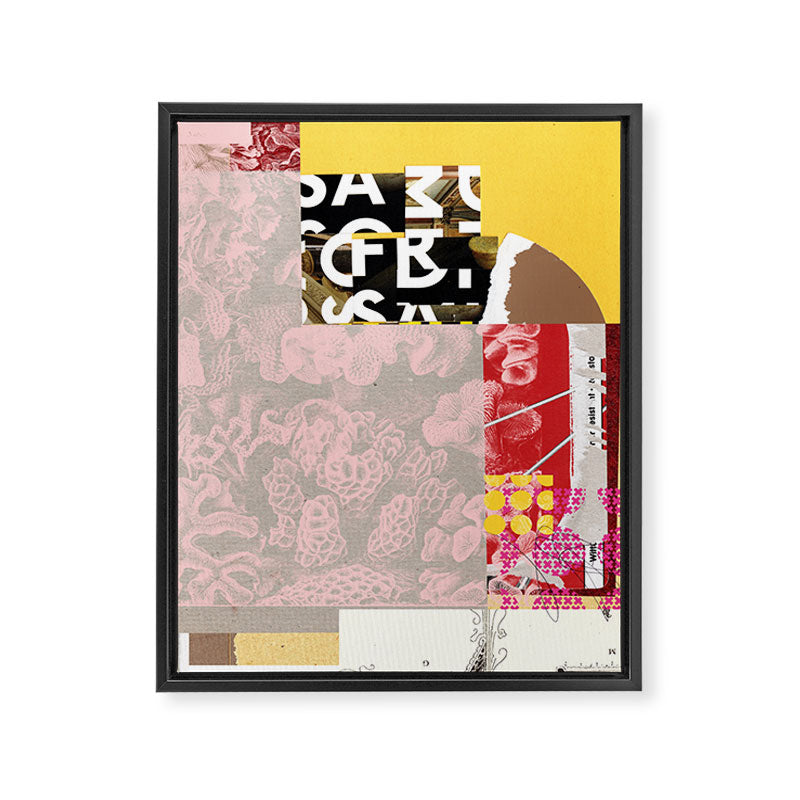 daydream in rosa traÌumen strukturiert versunken sinkend Framed Canvas Print Gallery Image 6