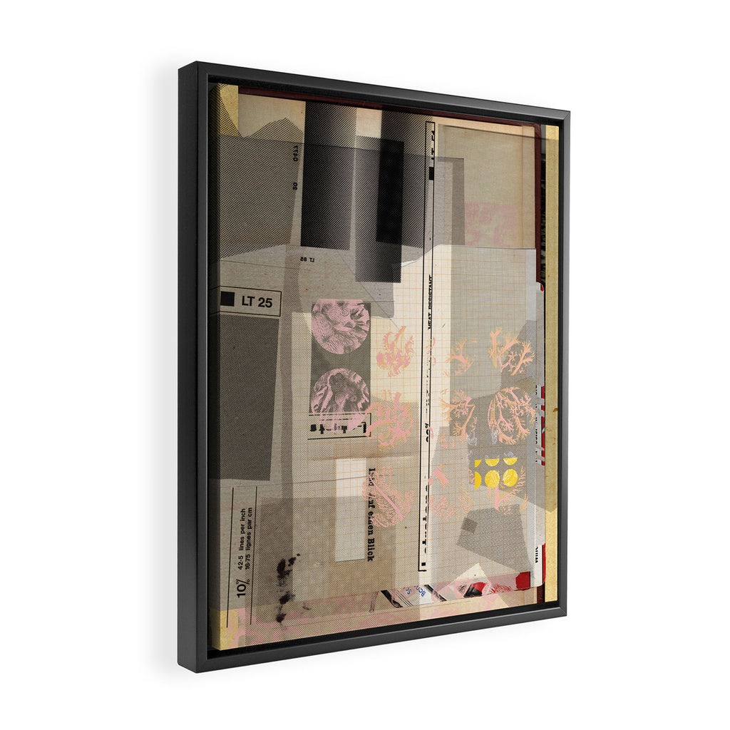daydream rasterhausens grauburgunder milchbreiapplikation Framed Canvas Print Gallery Image 2