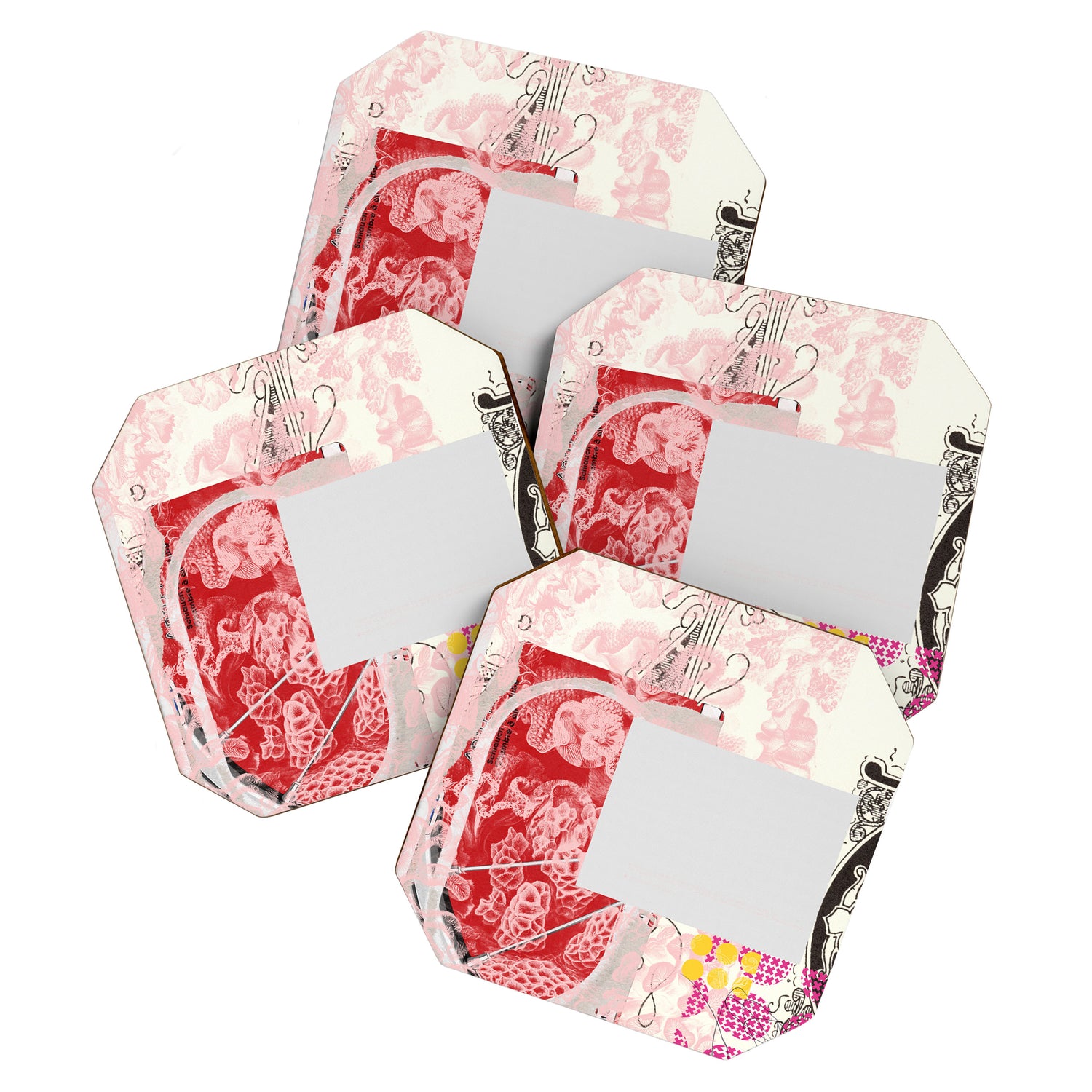 daydream red rosa mix Coaster Gallery Image 1