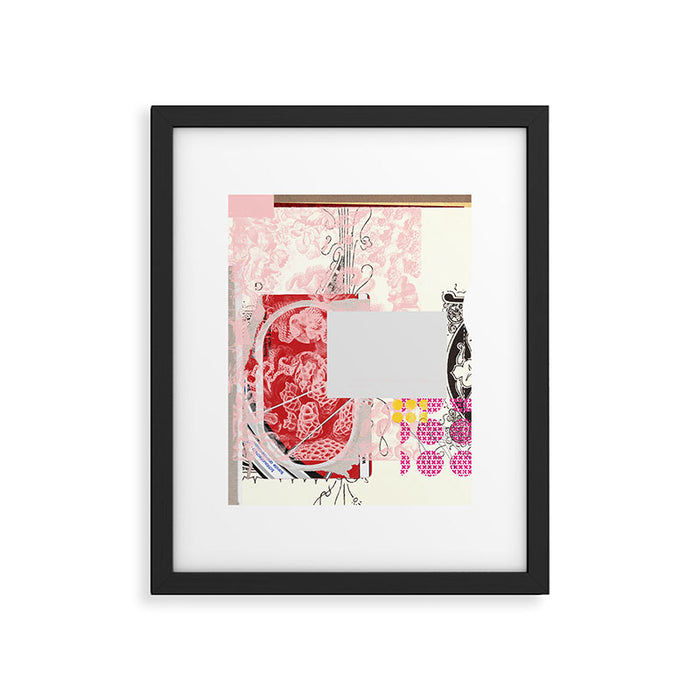 daydream red rosa mix Framed Art Print Gallery Image 1