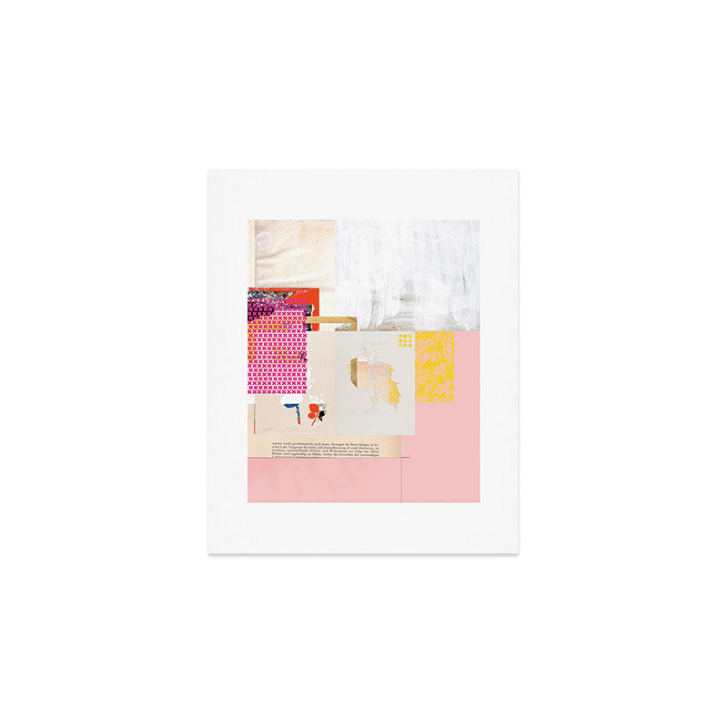 daydream sunday blues rosa Art Print Gallery Image 1