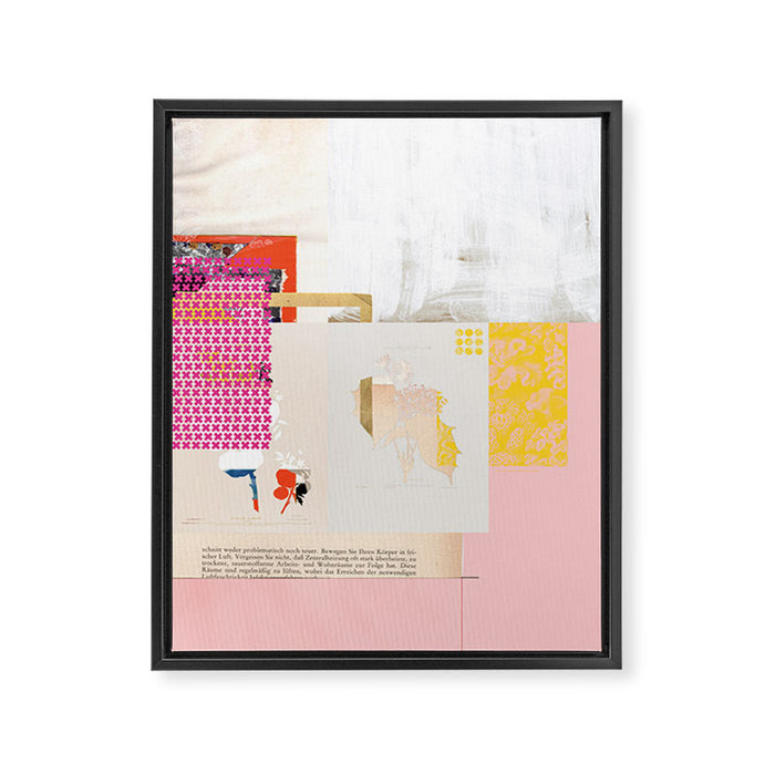 daydream sunday blues rosa Framed Canvas Print Gallery Image 1