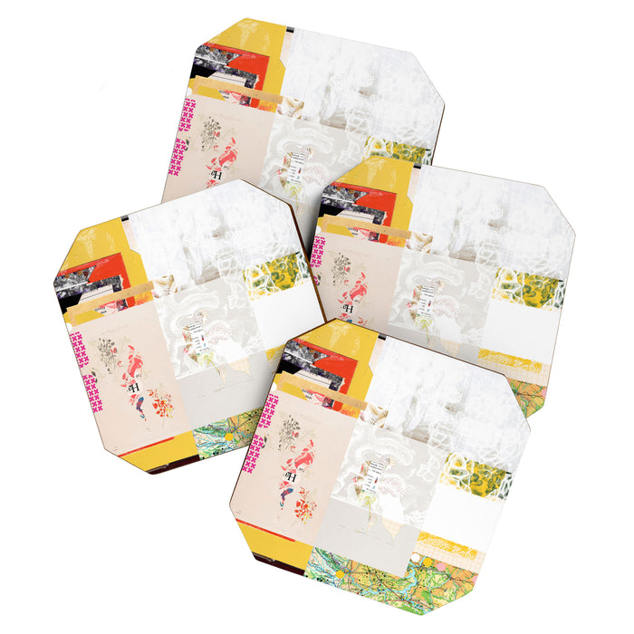 daydream yellow lights Coaster Gallery Image 1