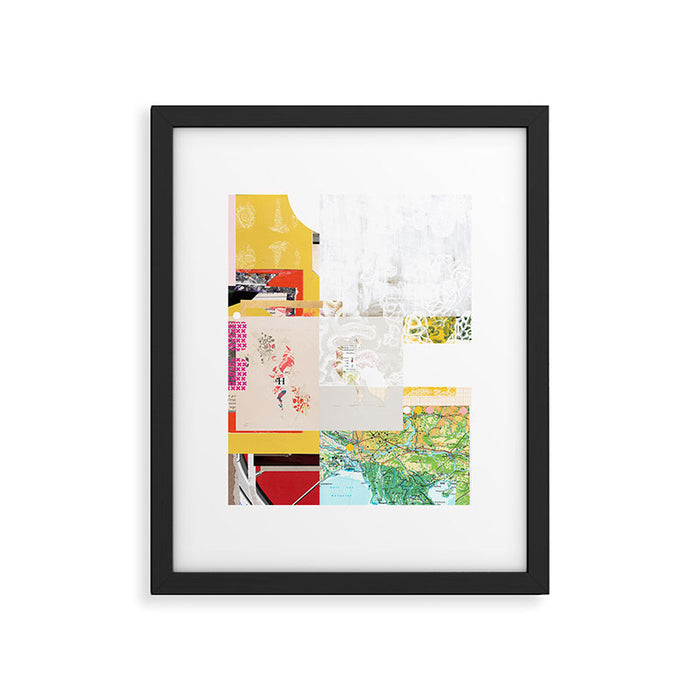 daydream yellow lights Framed Art Print Gallery Image 1