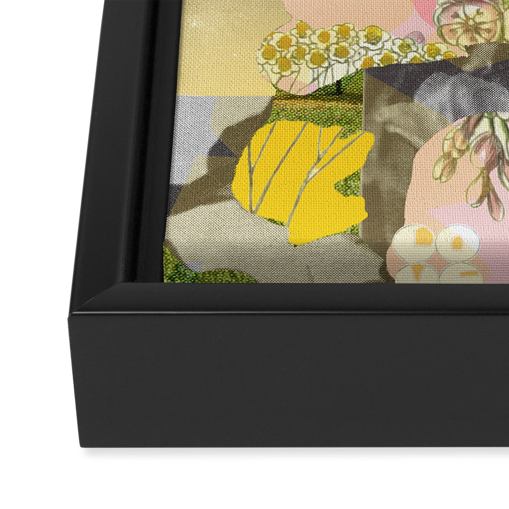 flowers still life · happy abstractation 6a Framed Canvas Print Gallery Image 3