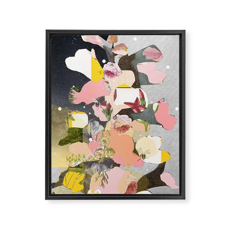flowers still life · happy abstractation 6a Framed Canvas Print Gallery Image 6
