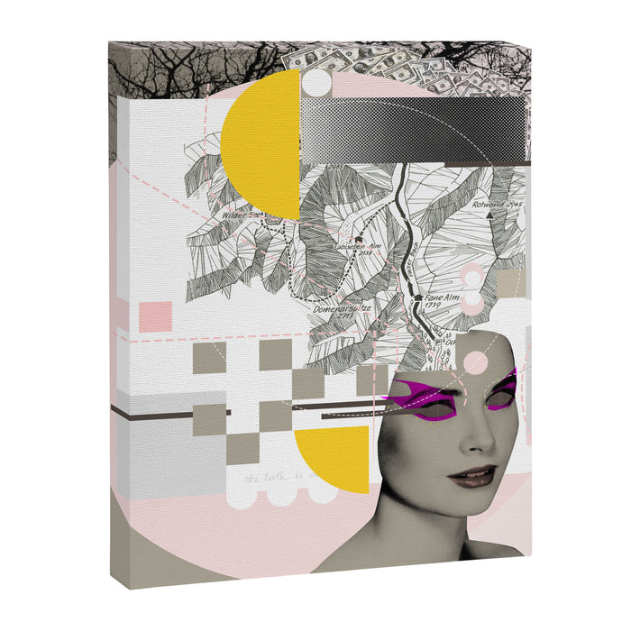 pink dream woman · gk Canvas Print Gallery Image 1