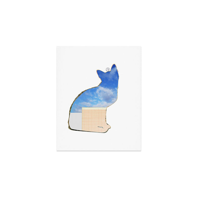 Rene and the empty cat Art Print Gallery Image 1
