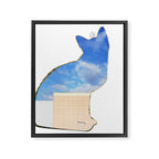 Rene and the empty cat Framed Canvas Print Gallery Image 8