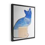 Rene and the empty cat Framed Canvas Print Gallery Image 2