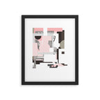the abstract daydream · pink Framed Art Print Gallery Image 5