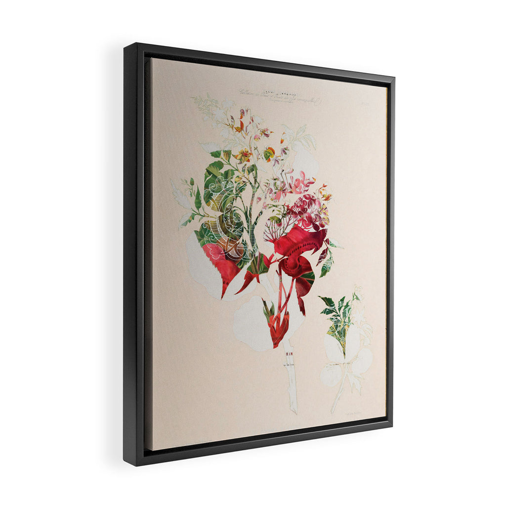 the first plant · aufbluehen Framed Canvas Print Gallery Image 2