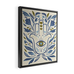 Golden Hamsa with Evil Eye  Framed Canvas Print Gallery Image 2