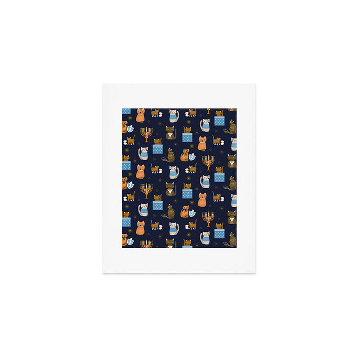 Hanukkah Cats Art Print Gallery Image 1