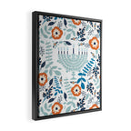 Hanukkah Menorah and Flowers Framed Canvas Print Gallery Image 2