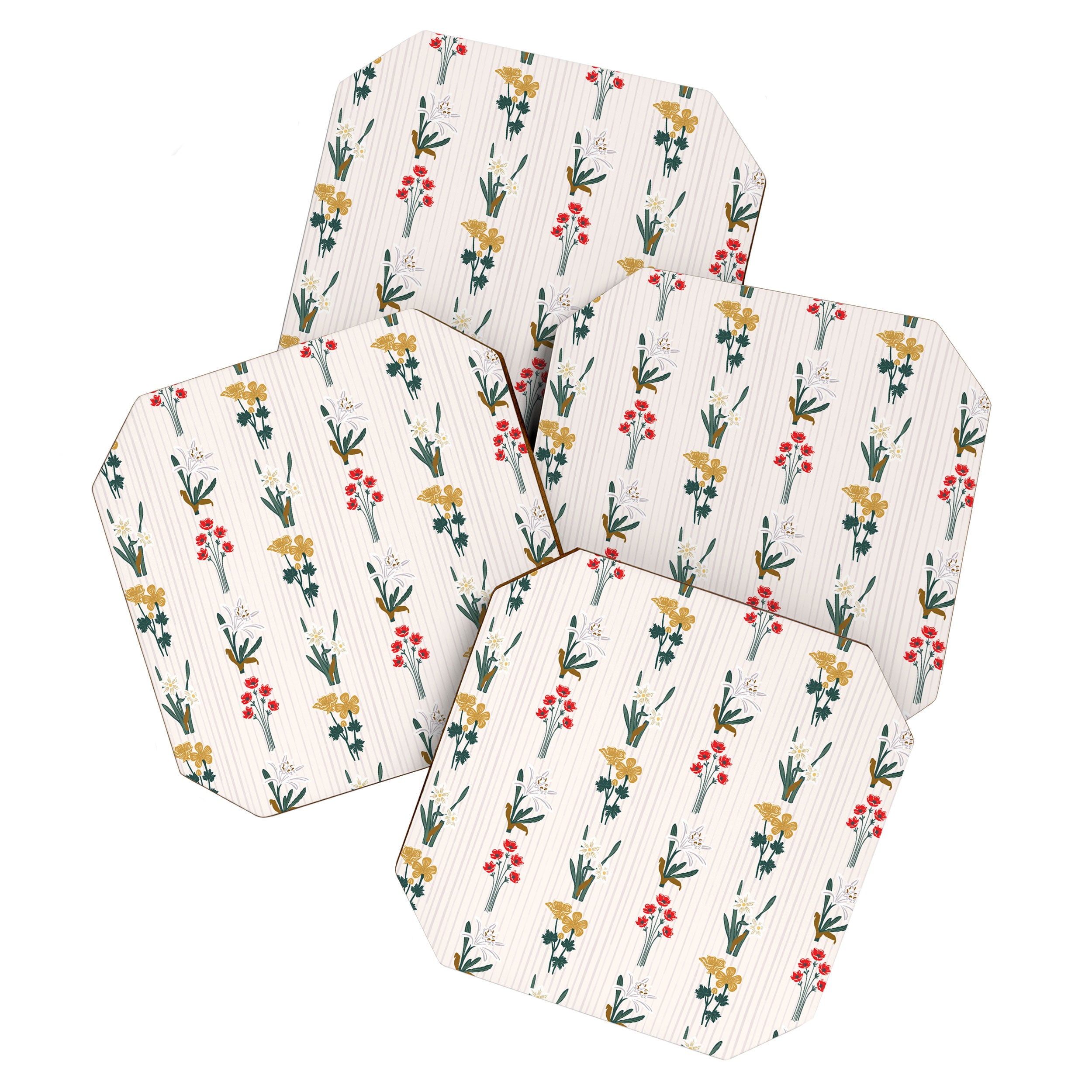 Israel Wildflowers Stripe Coaster Gallery Image 1