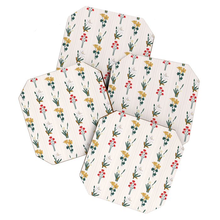 Israel Wildflowers Stripe Coaster Gallery Image 1
