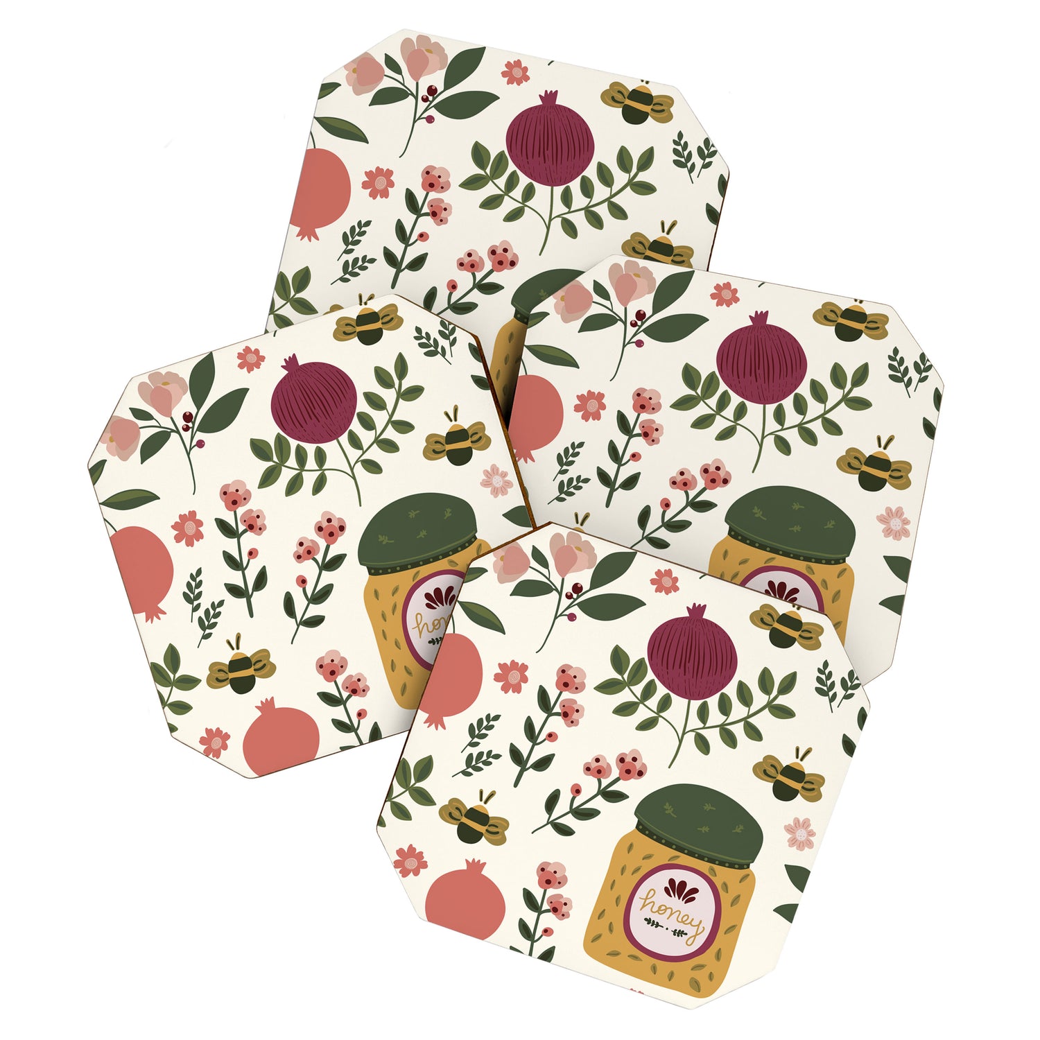 Rosh Hashanah Honey Coaster Gallery Image 1