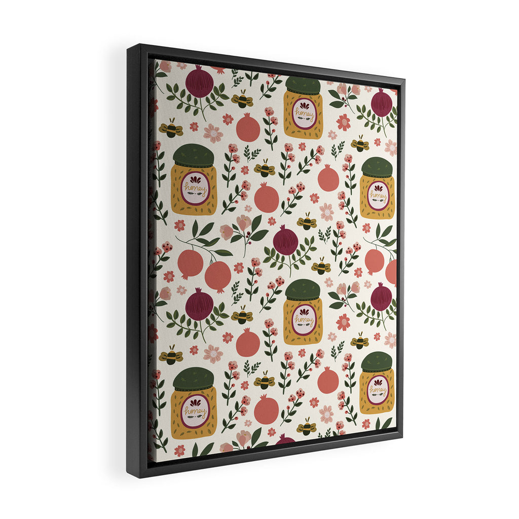 Rosh Hashanah Honey Framed Canvas Print Gallery Image 2