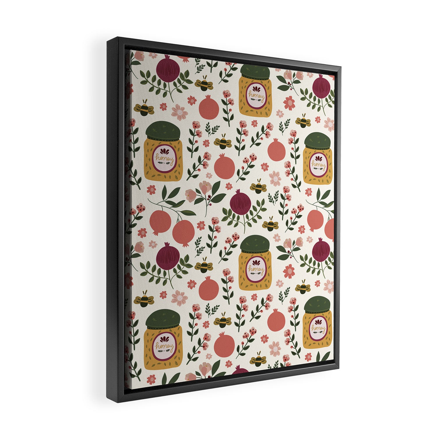 Rosh Hashanah Honey Framed Canvas Print Gallery Image 2