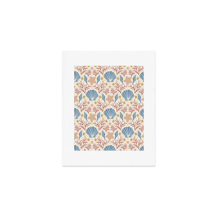 Seashells and Starfish Art Print Gallery Image 1