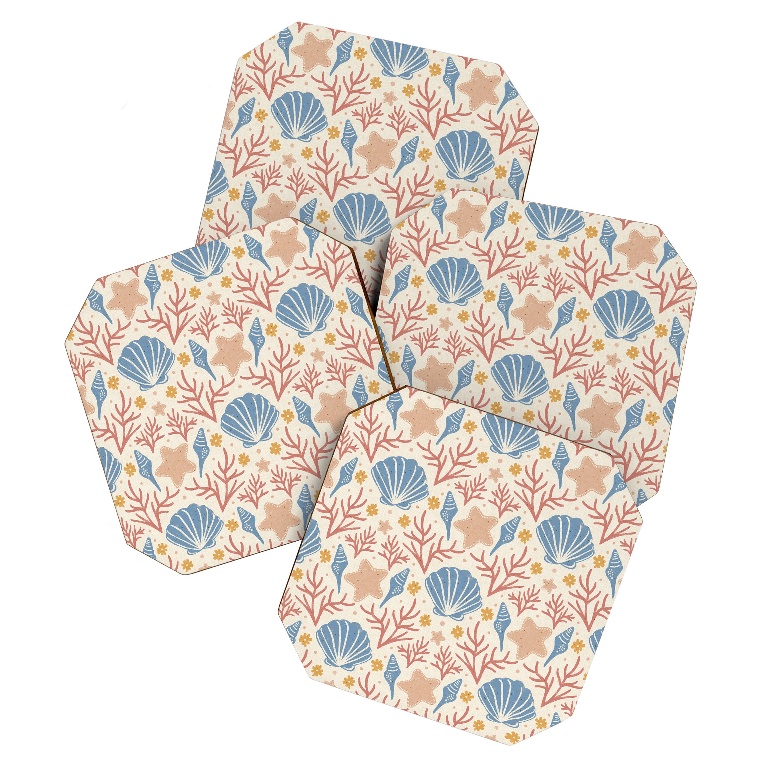 Seashells and Starfish Coaster Gallery Image 1